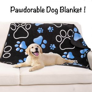 Dreamy Blues Polar Fleece Dog Blanket – Ultra Soft – Throw Blanket for Dogs 30″x 40″