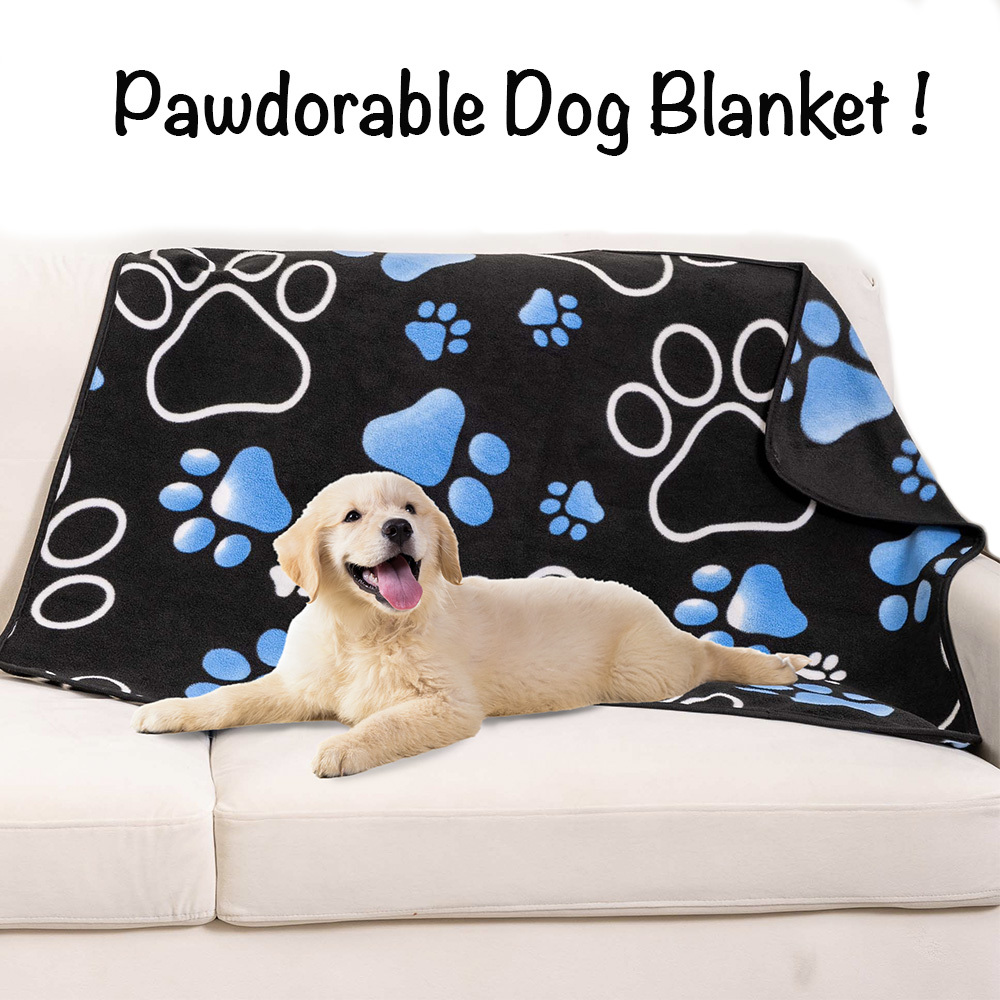 Dreamy Blues Polar Fleece Dog Blanket – Ultra Soft – Throw Blanket for Dogs 30"x 40"