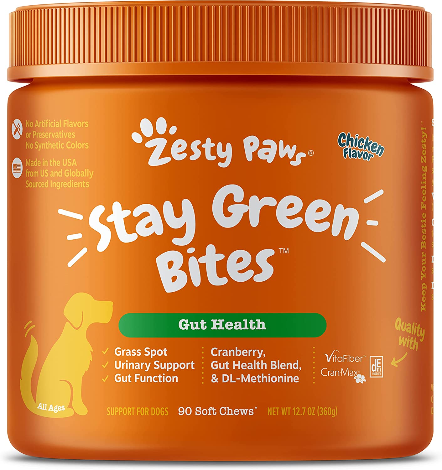 1. Zesty Paws Stay Green Bites for Dogs