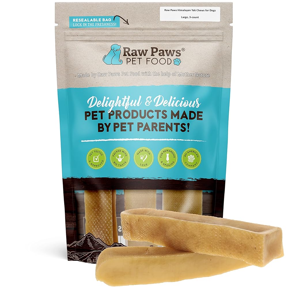 Raw Paws Himalayan Yak Chews for Large Dogs