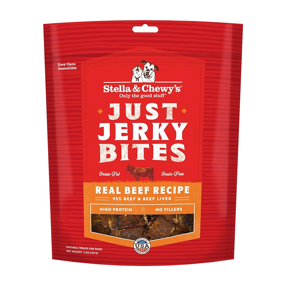 Stella & Chewy's Just Jerky Bites Real Beef Recipe Dog Treats