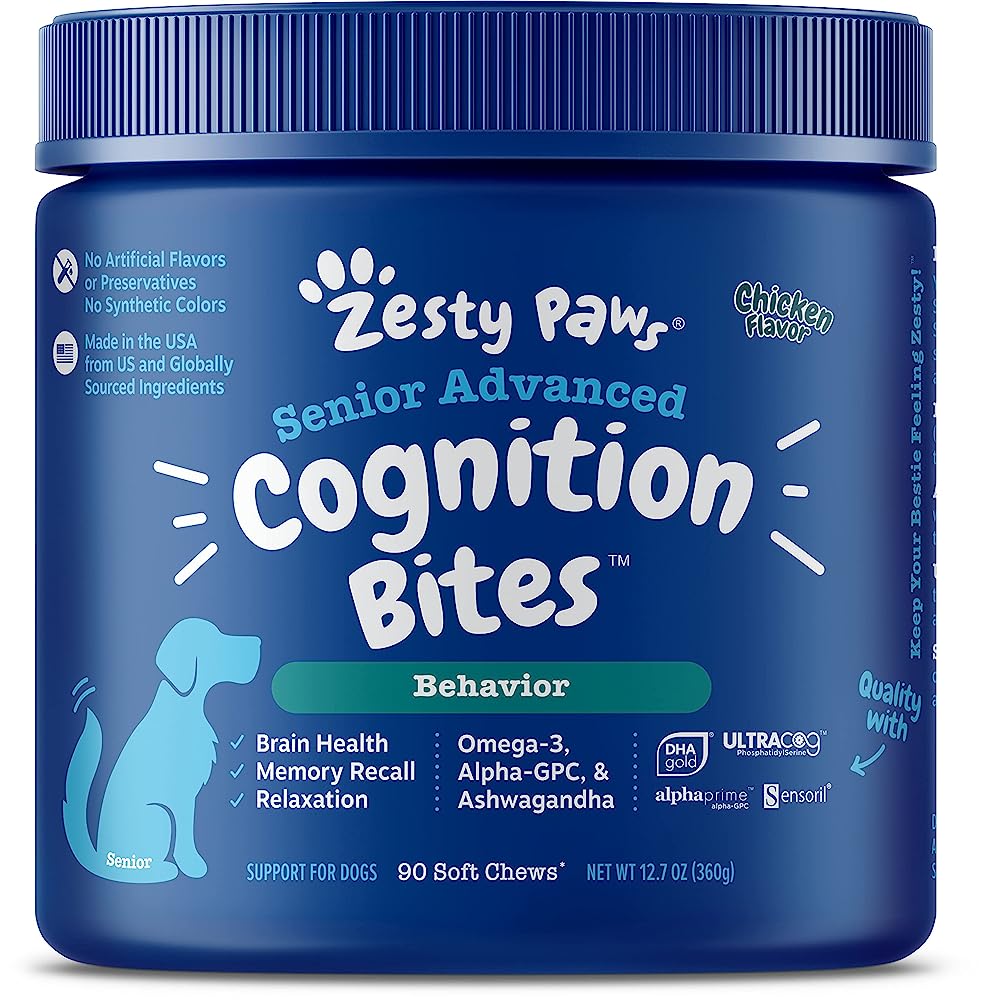 Zesty Paws Advanced Cognition Soft Chews for Dogs
