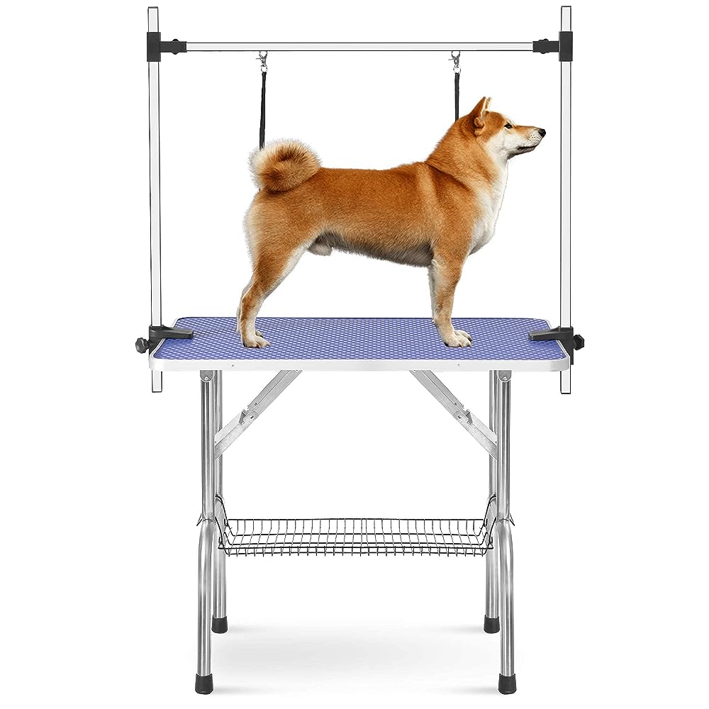 Small Dog Grooming Table, 42.5'' Adjustable Pet Dog Cat Hydraulic