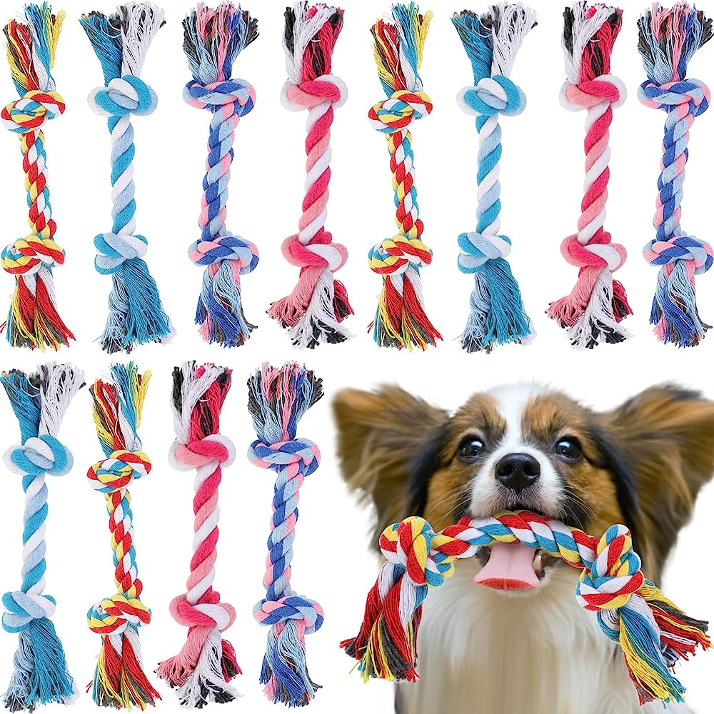 4 PC Rope Dog Toy Tug Interactive Toys Chewing Puppy Teething Aggressive  Chewers, 1 - Ralphs