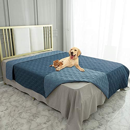 Tcksstex Waterproof & Non-Slip Dog Bed Cover and Pet Blanket Sofa Pet Bed  Mat ，car Incontinence Mattress Protectors Furniture Couch Cover for Most