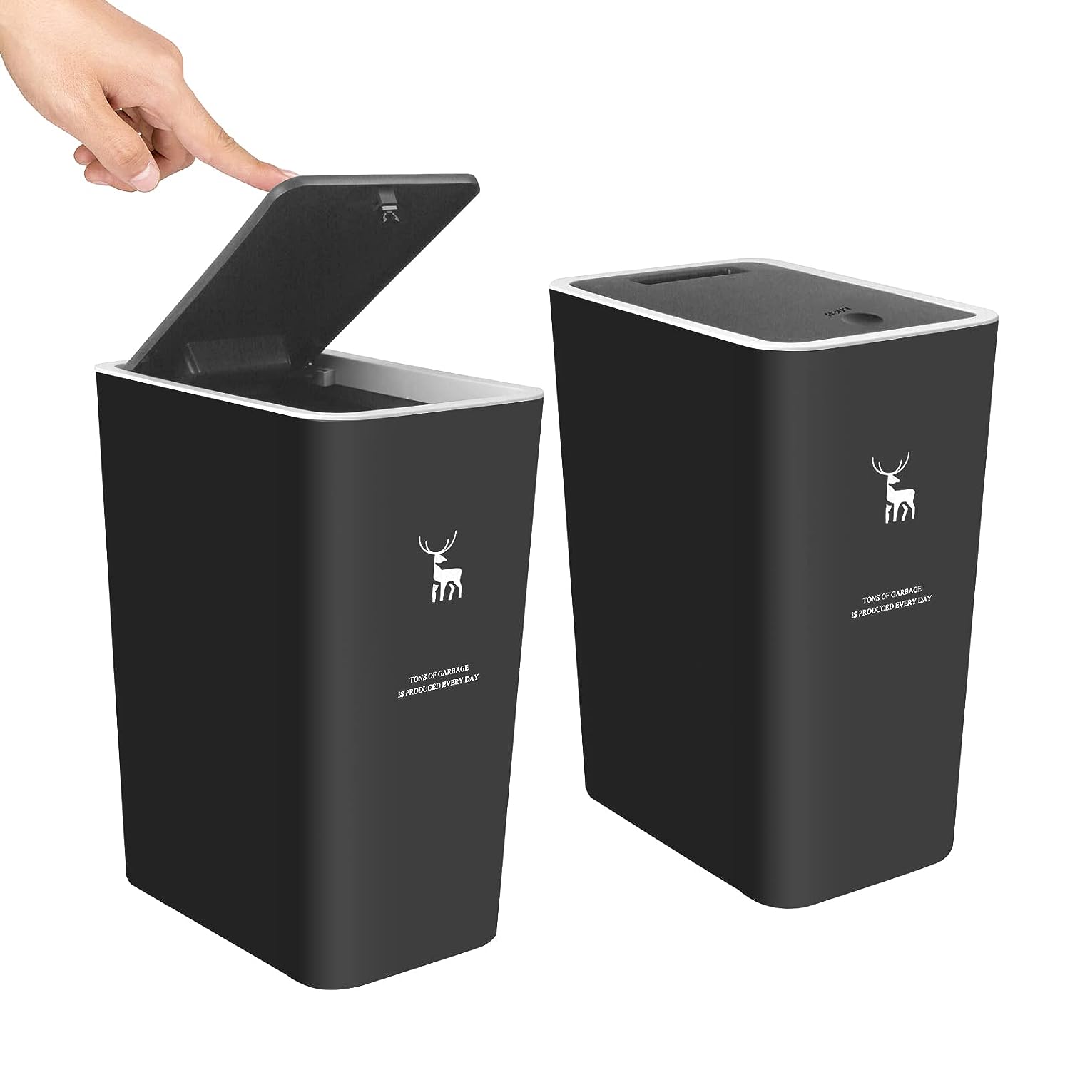 XPIY Four Gallon Trash Cans with Lid