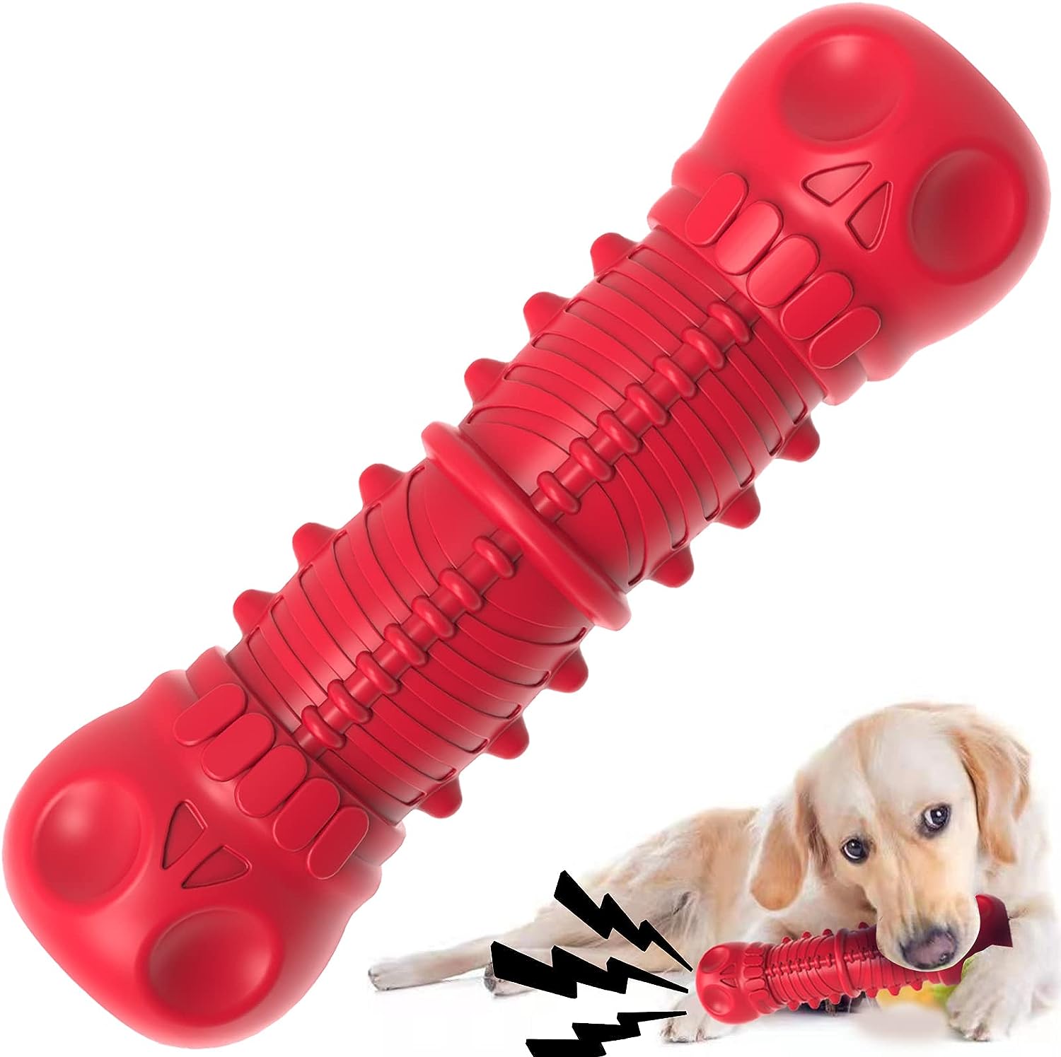 ZIKATON Dog Squeaky Toys for Aggressive Chewers