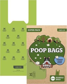Pogi’s Dog Poop Bags with Handles – Extra-Thick