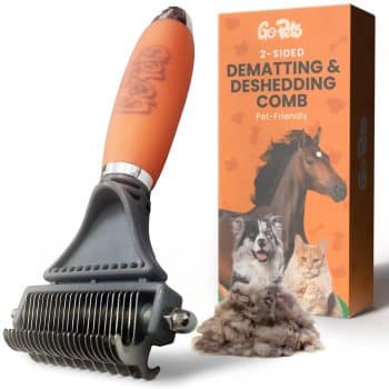 GoPets 2-in-1 Dematting Comb for Dogs