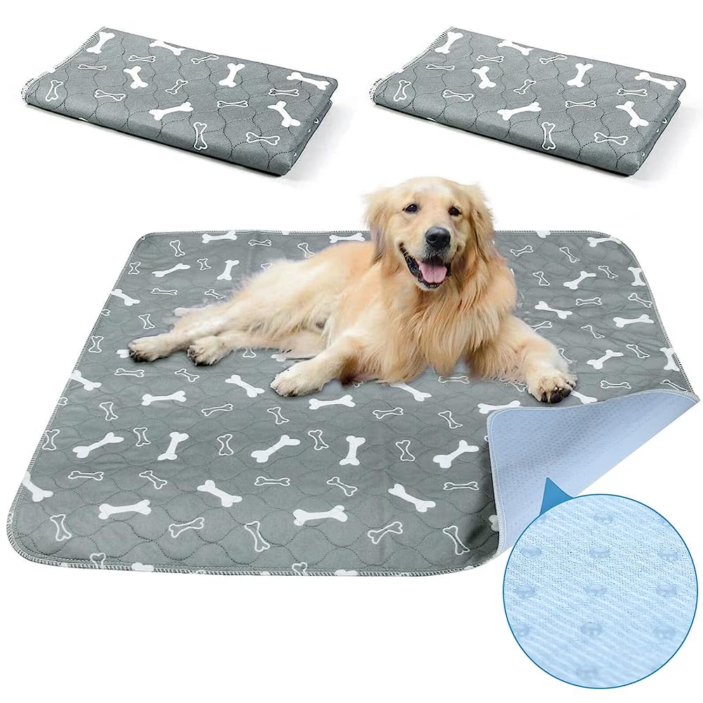 Washable Pee Pads for Dogs - Waterproof Dog Mat Non-Slip Puppy Potty Training  Pads, Reusable Whelping Pads for Dog Crate PlayPen