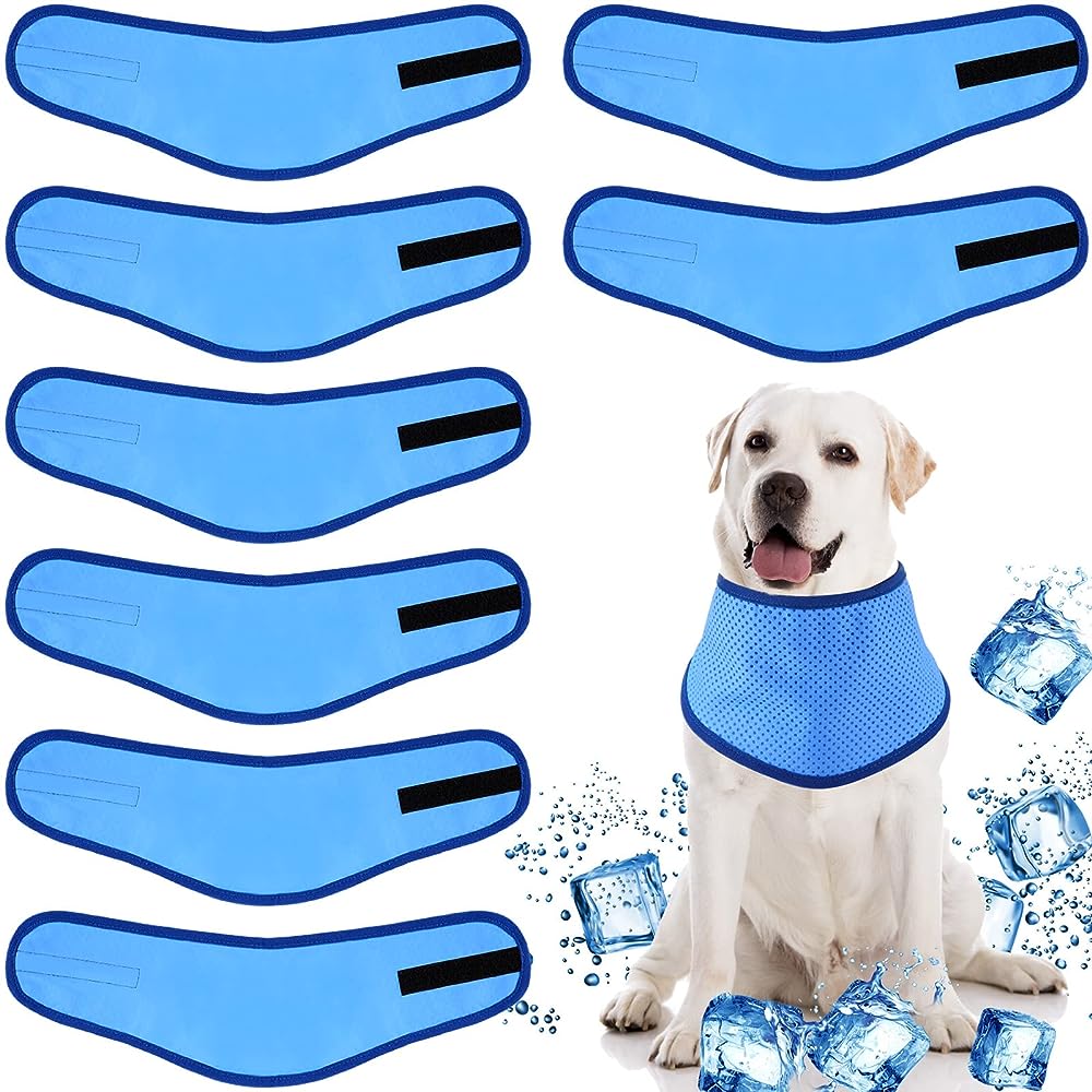 Source Pet Self Cooling Dog Ice Bandana Dissipation Triangle Scarfs  Kerchiefs Dog Cat Iced Dog Cooling Collar for Summer on m.
