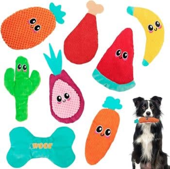 AWOOF Dog Toys No Stuffing, Crinkle Dog Chew Toys