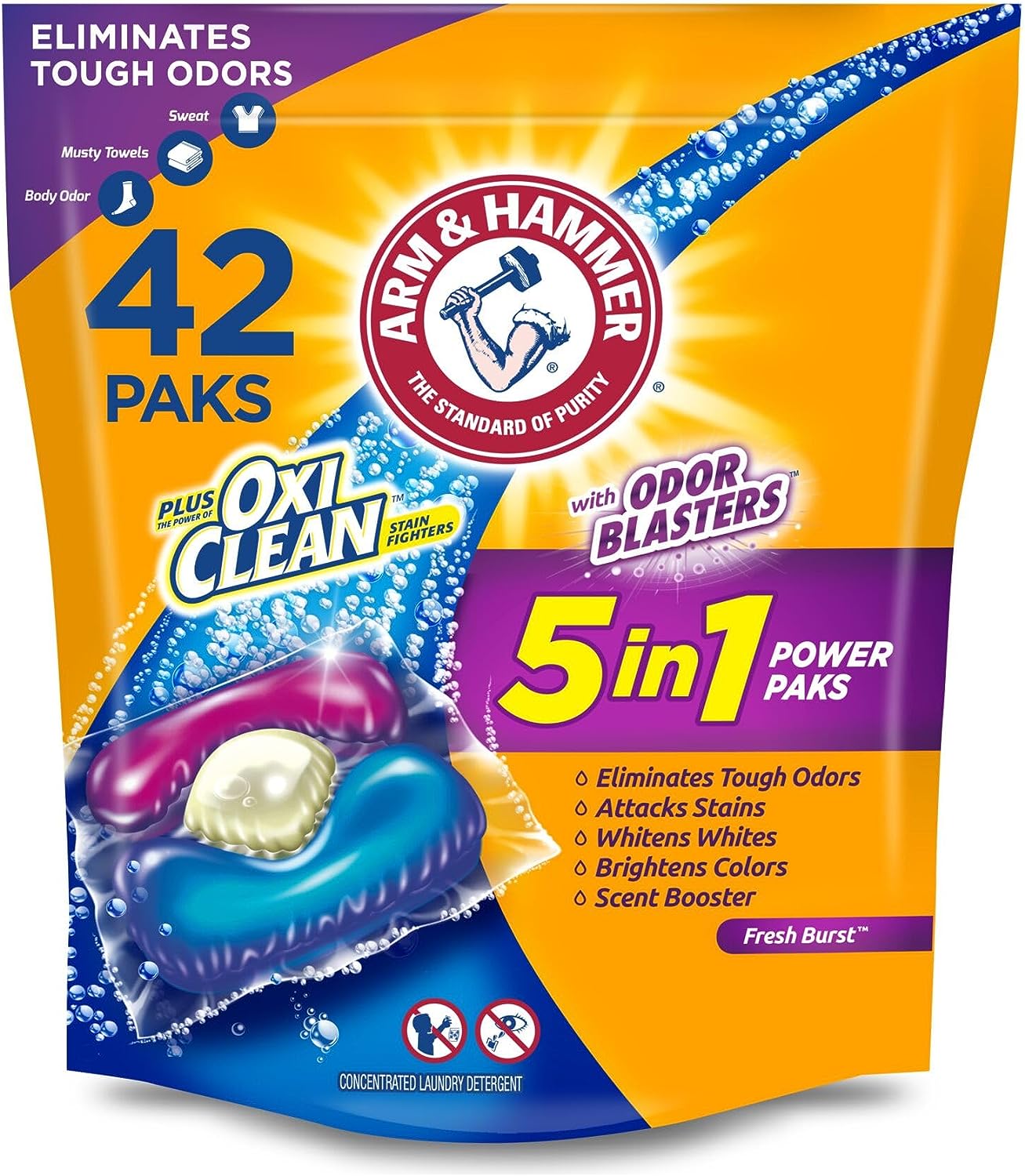Arm & Hammer Plus OxiClean With Odor Blasters Laundry Detergent