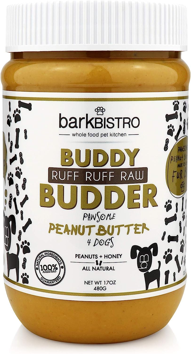 Bark Bistro Buddy Budder Ruff Ruff Raw Natural Peanut Butter