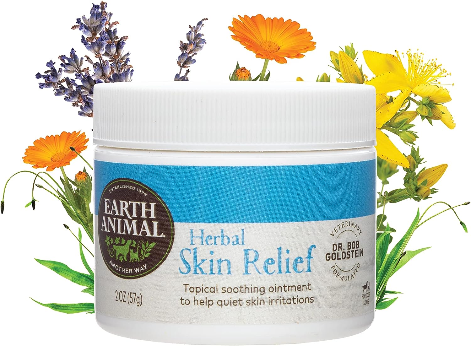 Earth Animal Herbal Balm, Skin and Paw Soother for Dogs and Cats