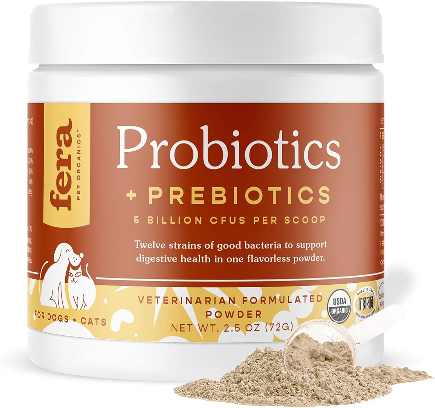 Fera Pet Organics -Probiotics for Dogs and Cats