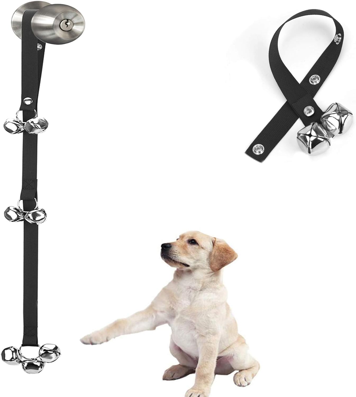 Luckyiren Upgraded Puppy Bells Dog Doorbells