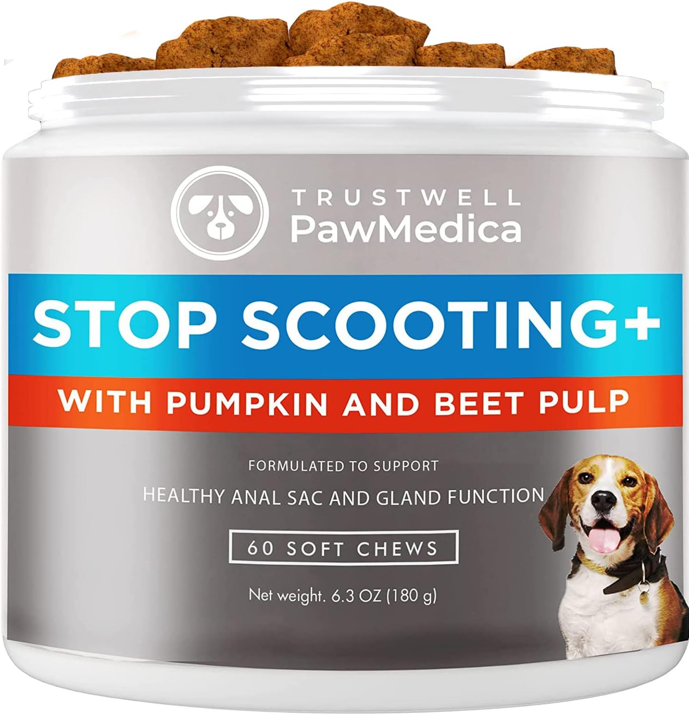 PawMedica Dog Anal Gland Chews to Stop Scoot for Dogs
