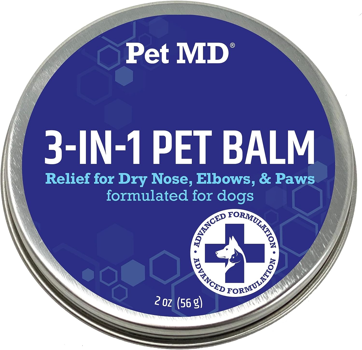 Pet MD Dog Paw Balm - 3-in-1 Paw, Nose/Snout, & Elbow Moisturizer for Dogs