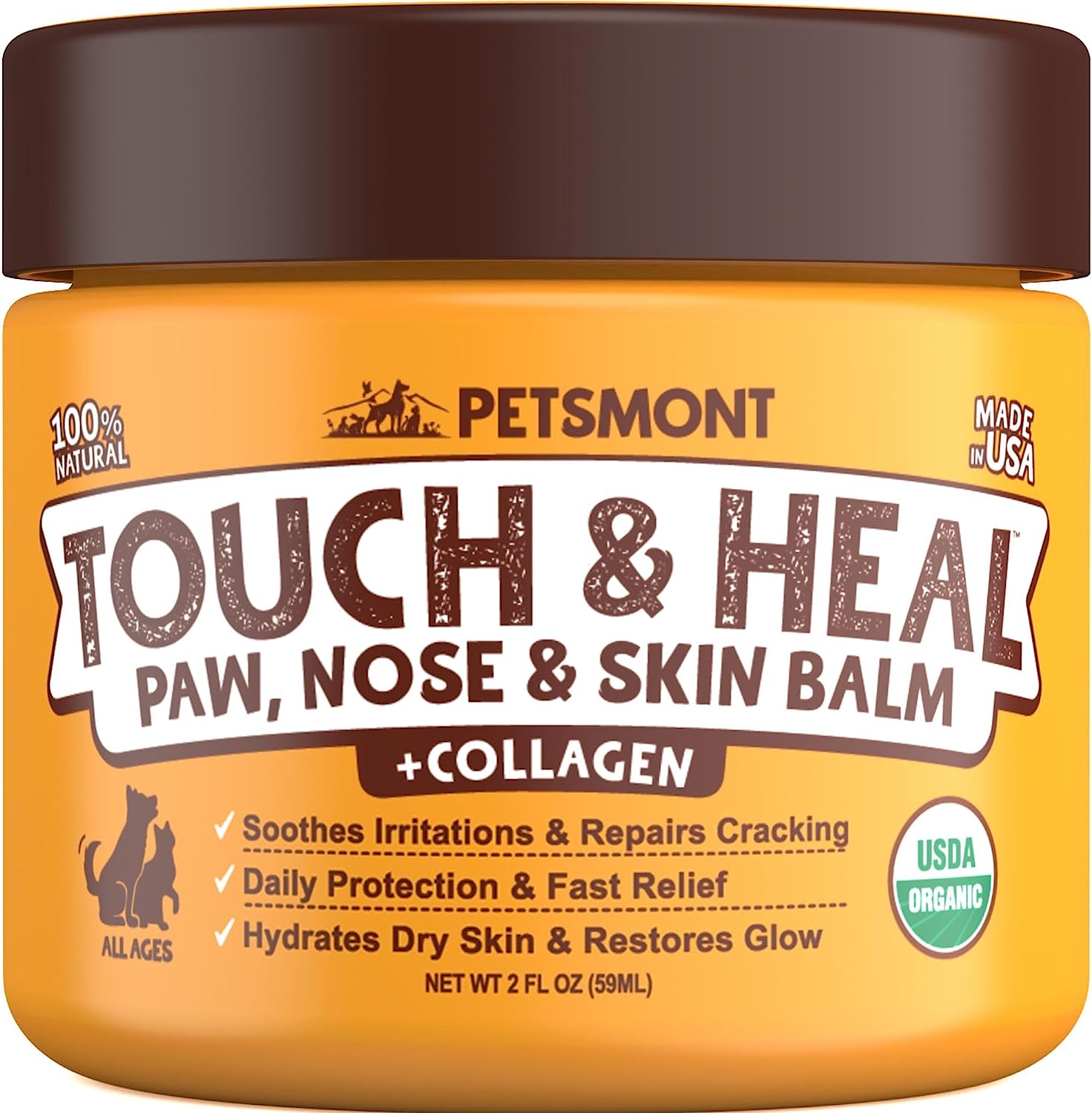 Petsmont Touch & Heal Organic Paw Balm for Dogs