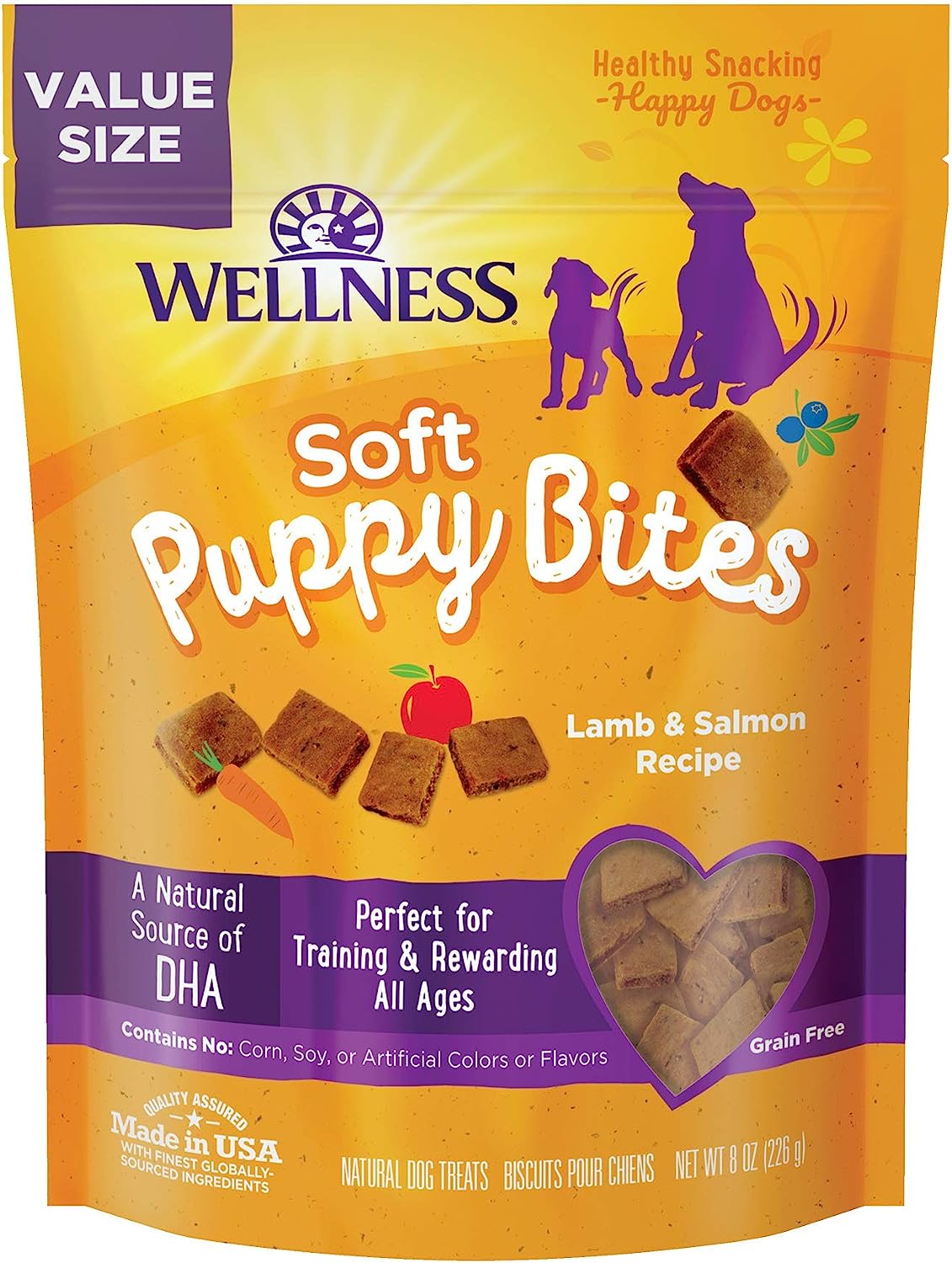 4. Wellness Soft Puppy Bites Natural Grain-Free Treats