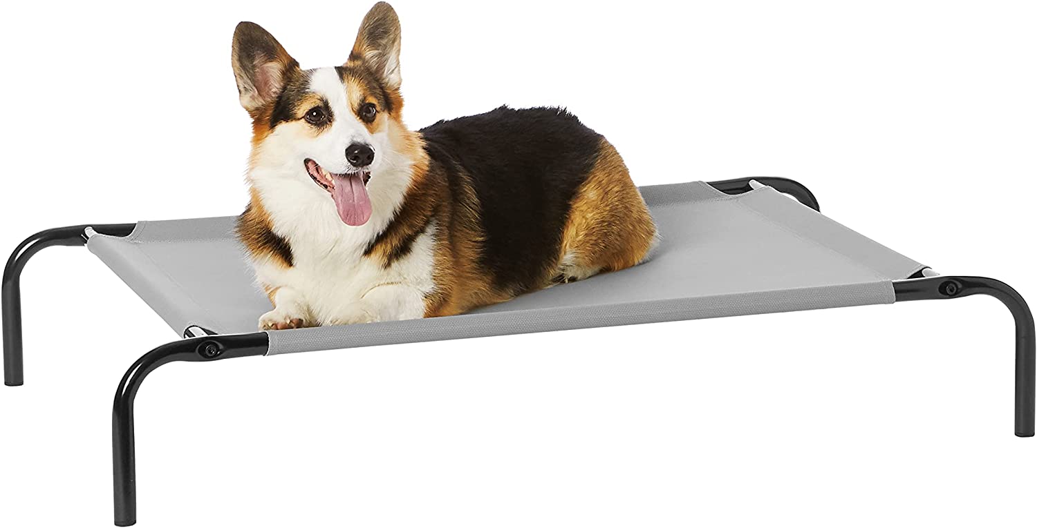 Amazon Basics Cooling Elevated Dog Bed with Metal Frame