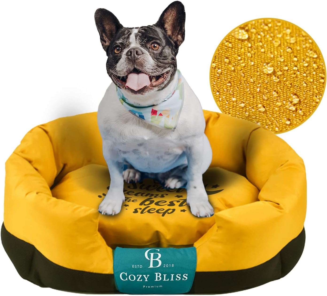Cozy Bliss Chewy Dog Bed with Teflon Fabric