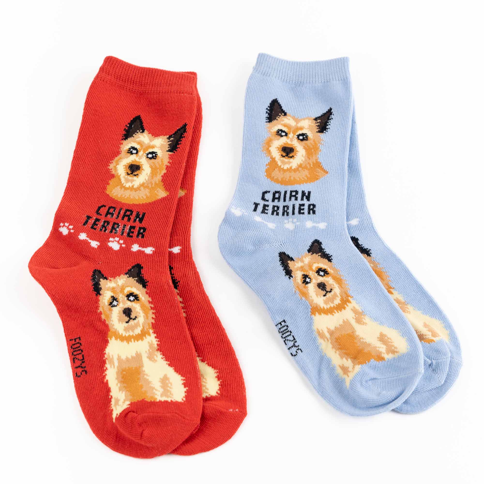 My Favorite Dog Breed Socks ❤️ Cairn Terrier Breed Dog Sock - 2 Set Collection