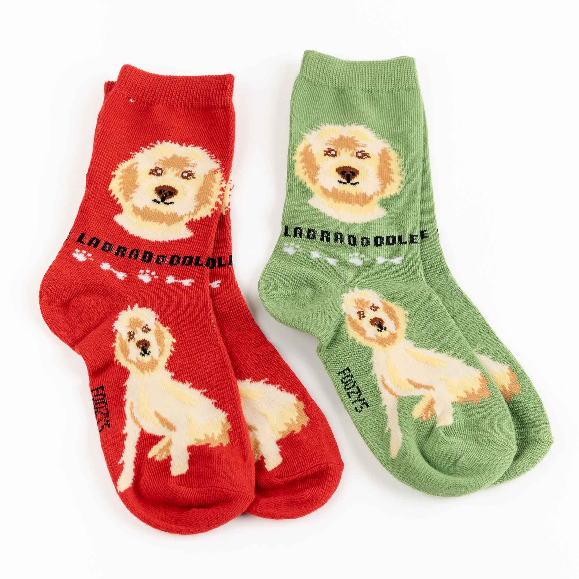 My Favorite Dog Breed Socks ❤️ Labradoodle Breed Dog Sock - 2 Set Collection