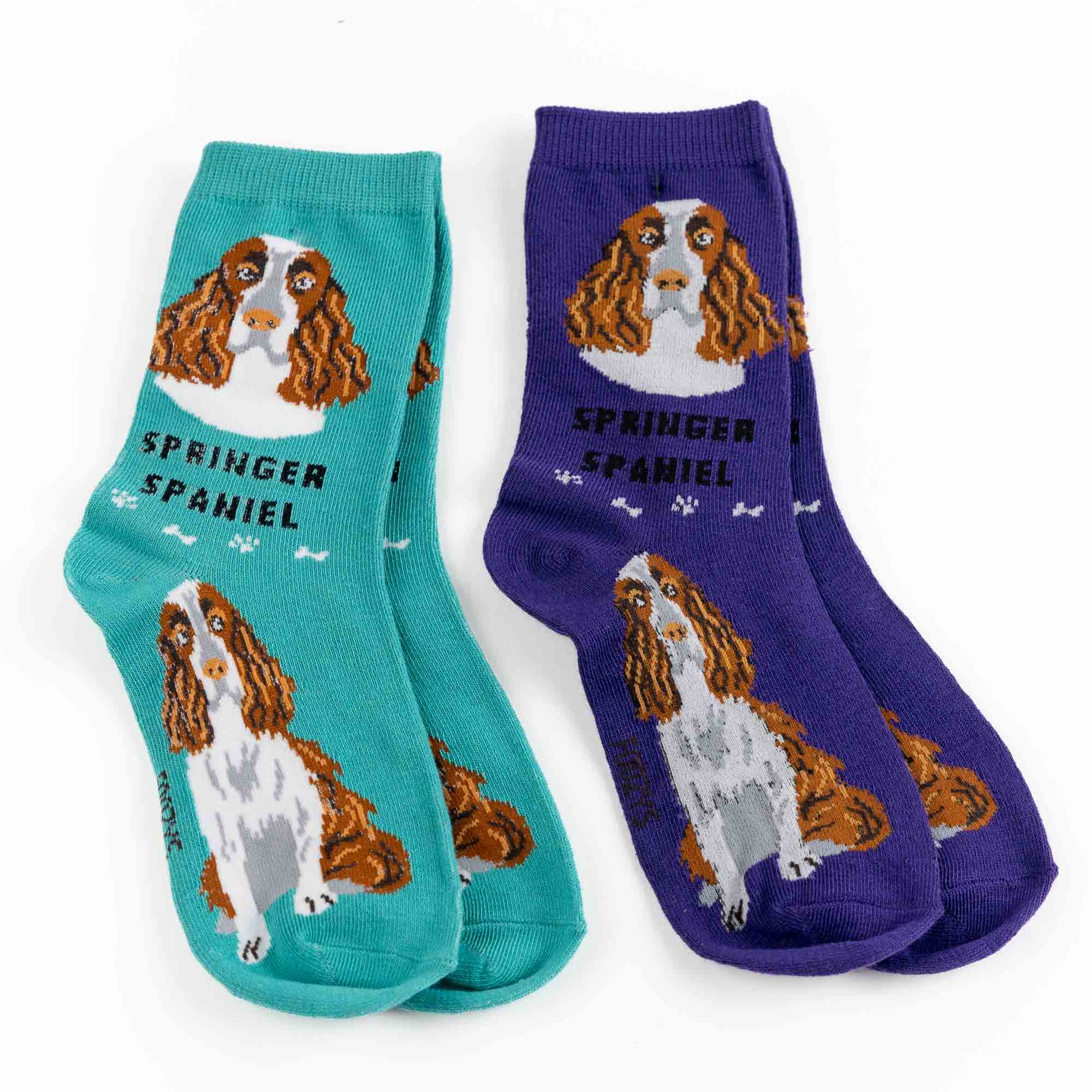 My Favorite Dog Breed Socks ❤️ Springer Spaniel Breed Dog Sock - 2 Set Collection