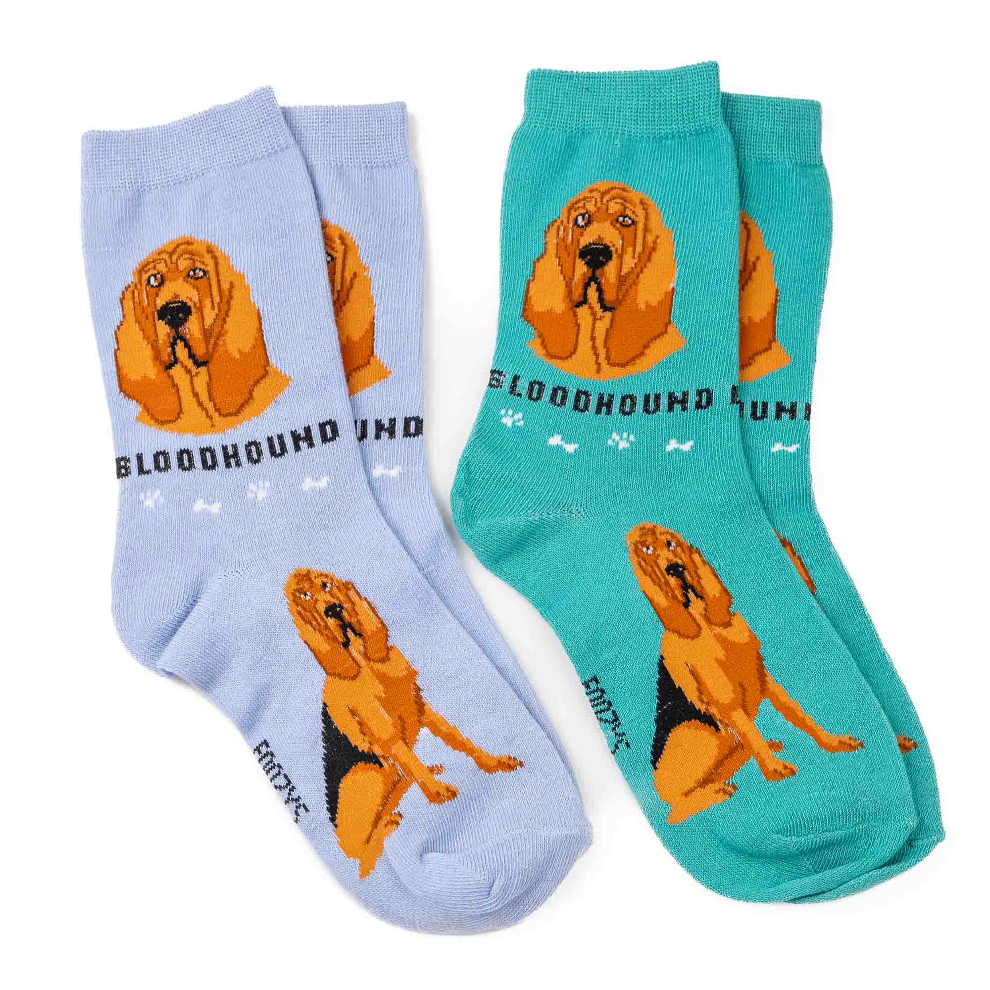 My Favorite Dog Breed Socks ❤️ BloodHound Breed Dog Sock - 2 Set Collection