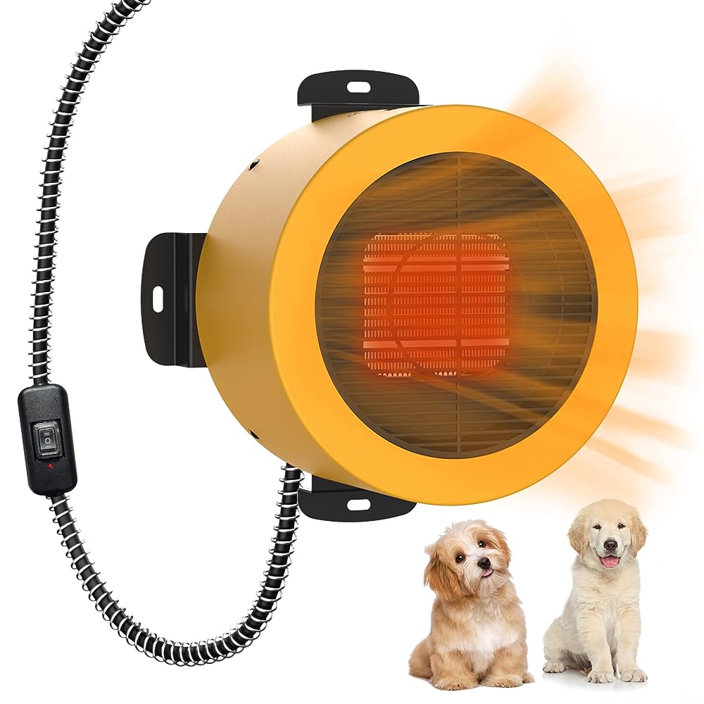  Dog House Heater with Thermostat & App Remote Control, 300W  Safe Heater for Dog Houses Outdoor with Adjustable Temp &Timer& 6FT Anti  Chew Cord, Outdoor Pet Heater for Most Dog