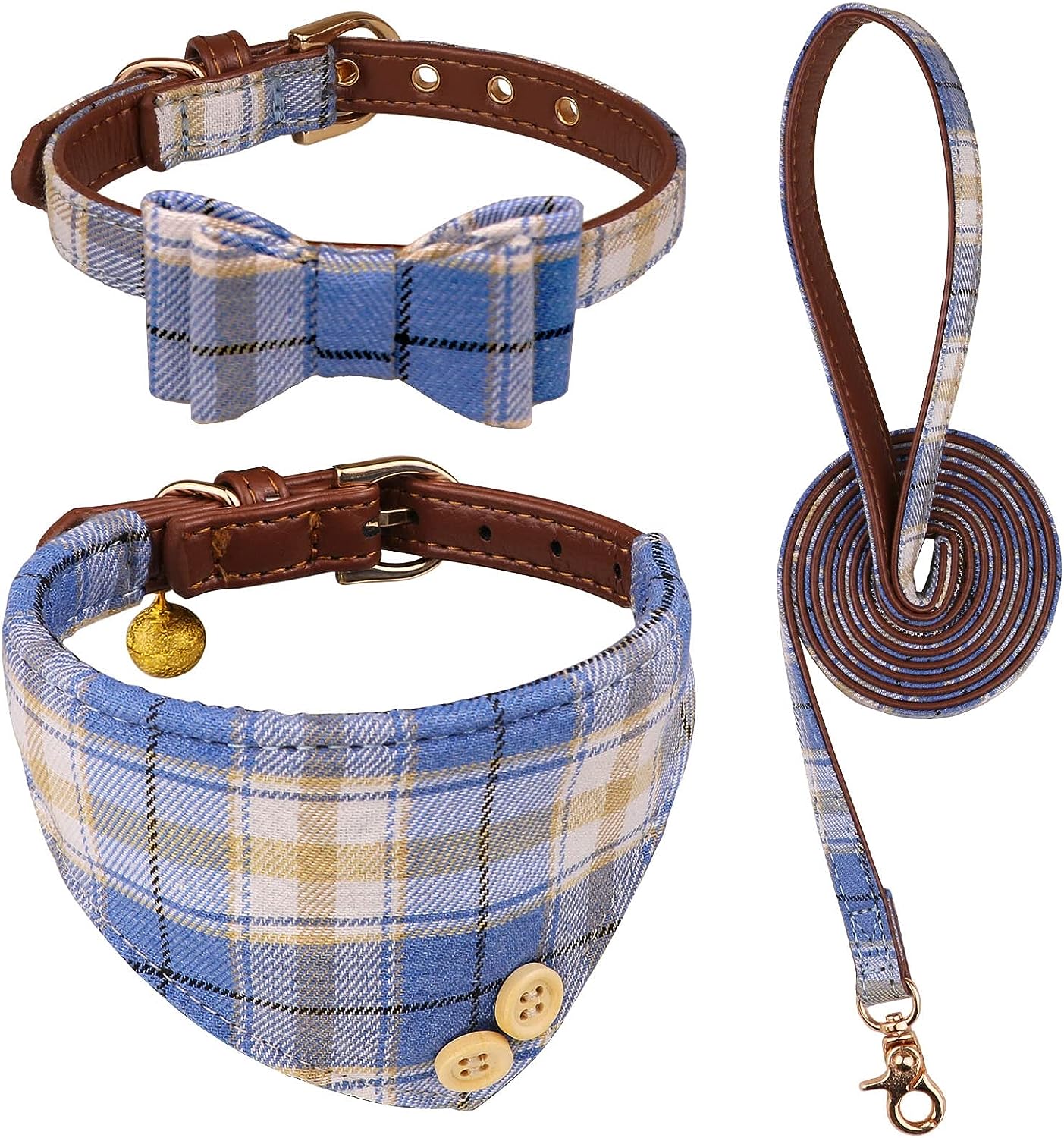 Blaoicni 3 PCS Puppy Collar and Leash Set