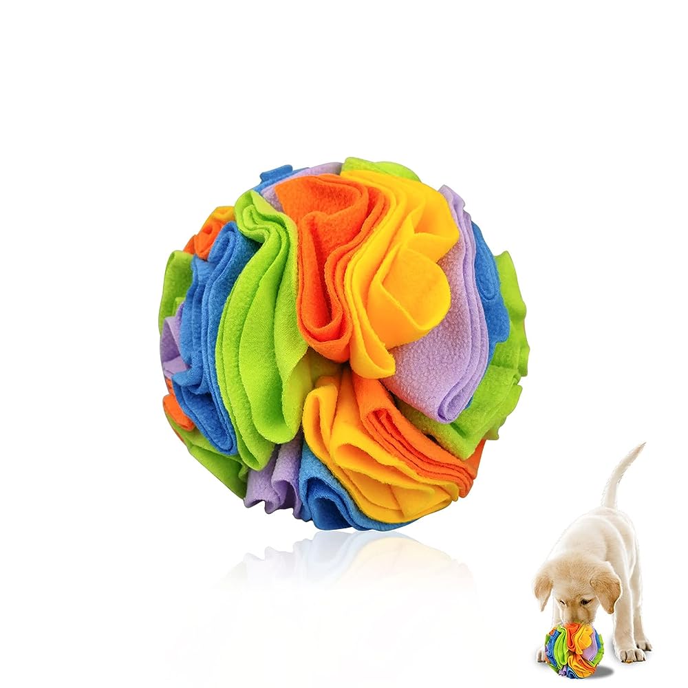 Dog Snuffle Ball Interactive Toy Portable Foraging Skills Slow Feeder  Training