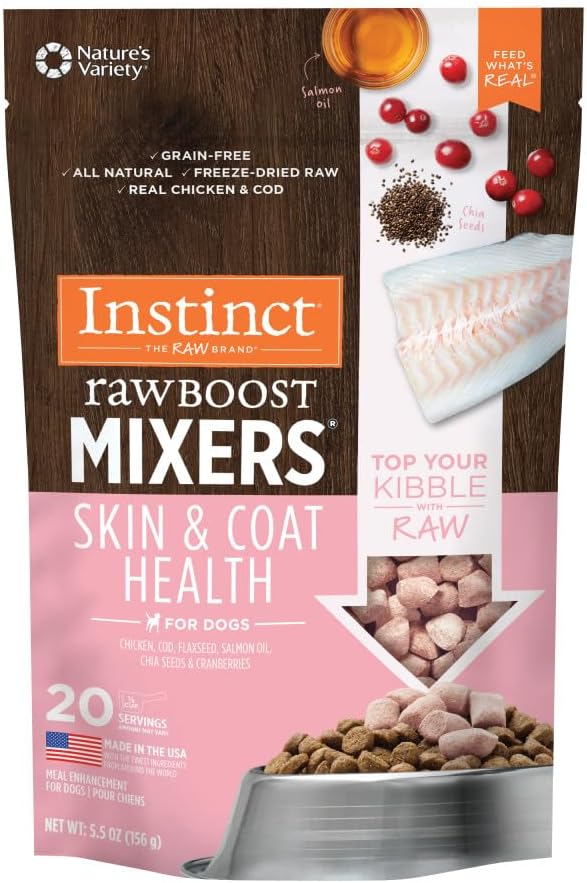 Instinct Raw Boost Mixers Skin & Coat Health Freeze