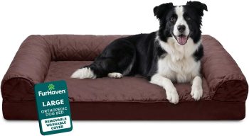 Furhaven Orthopedic Dog Bed for Large/Medium Dogs