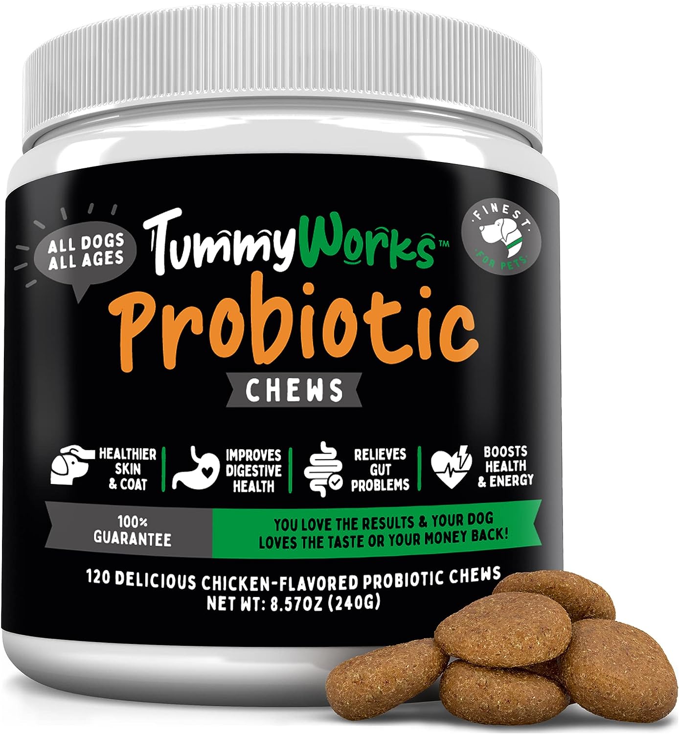 TummyWorks Probiotic Soft Chews for Dogs