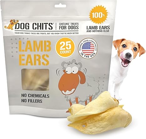 Dog Chits Lamb Ears Dog and Puppy Treats