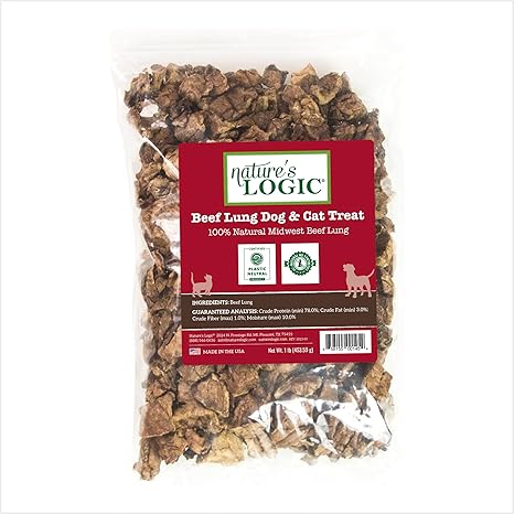 Nature's Logic Beef Lung treat Bites