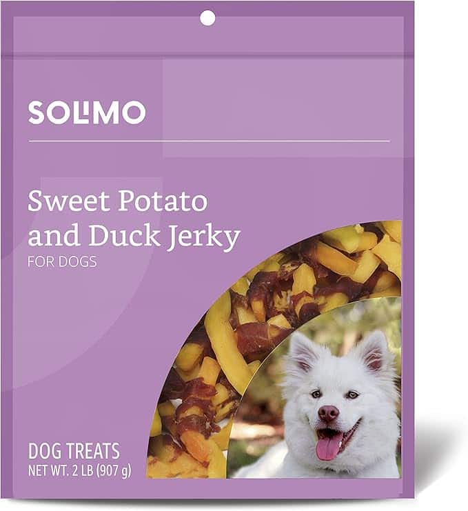 Amazon Brand - Solimo Sweet Potato & Duck Jerky Dog Treats