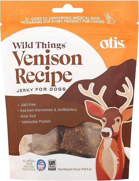 O.T.I.S. Wild Things Venison Recipe Jerky for Dogs