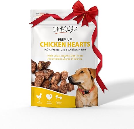 Chicken Hearts for Dogs - Freeze Dried Chicken Dog Treats