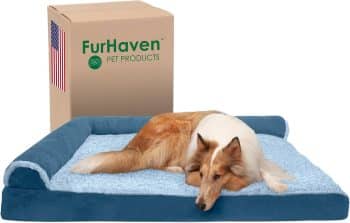 Furhaven Cooling Gel Dog Bed for Large Dogs