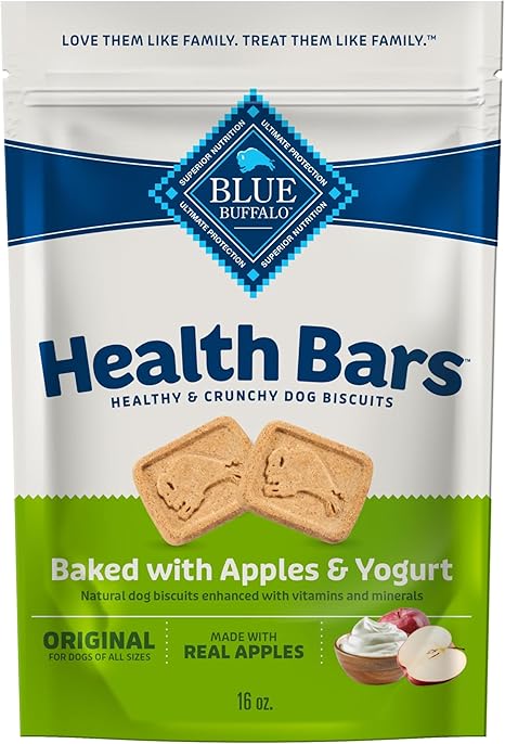 Blue Buffalo Health Bars Crunchy Dog Biscuits, Oven-Baked With Natural Ingredients