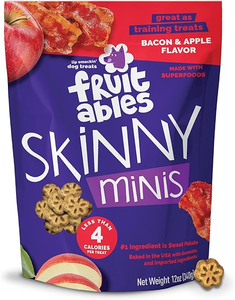 Fruitables Skinny Mini Dog Treats, Healthy Sweet Potato Treat for Dogs