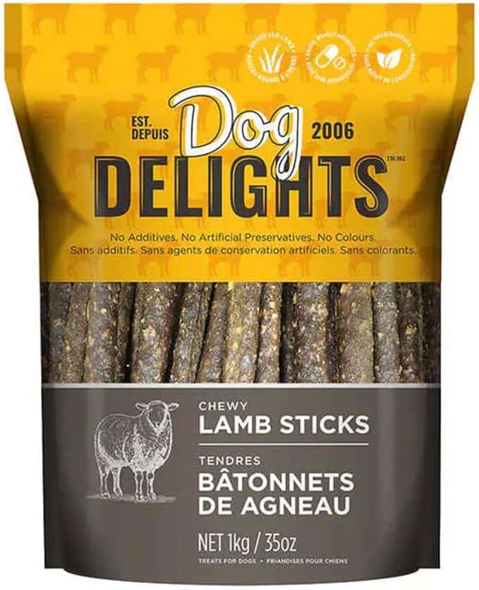 Chewy Lamb Stick Dog Treats