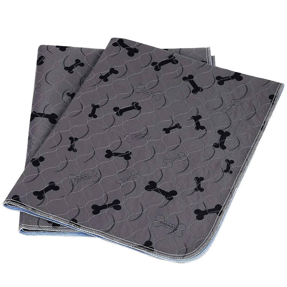 Washable And Reusable Pee Pads For Dogs, Bone Pattern Waterproof