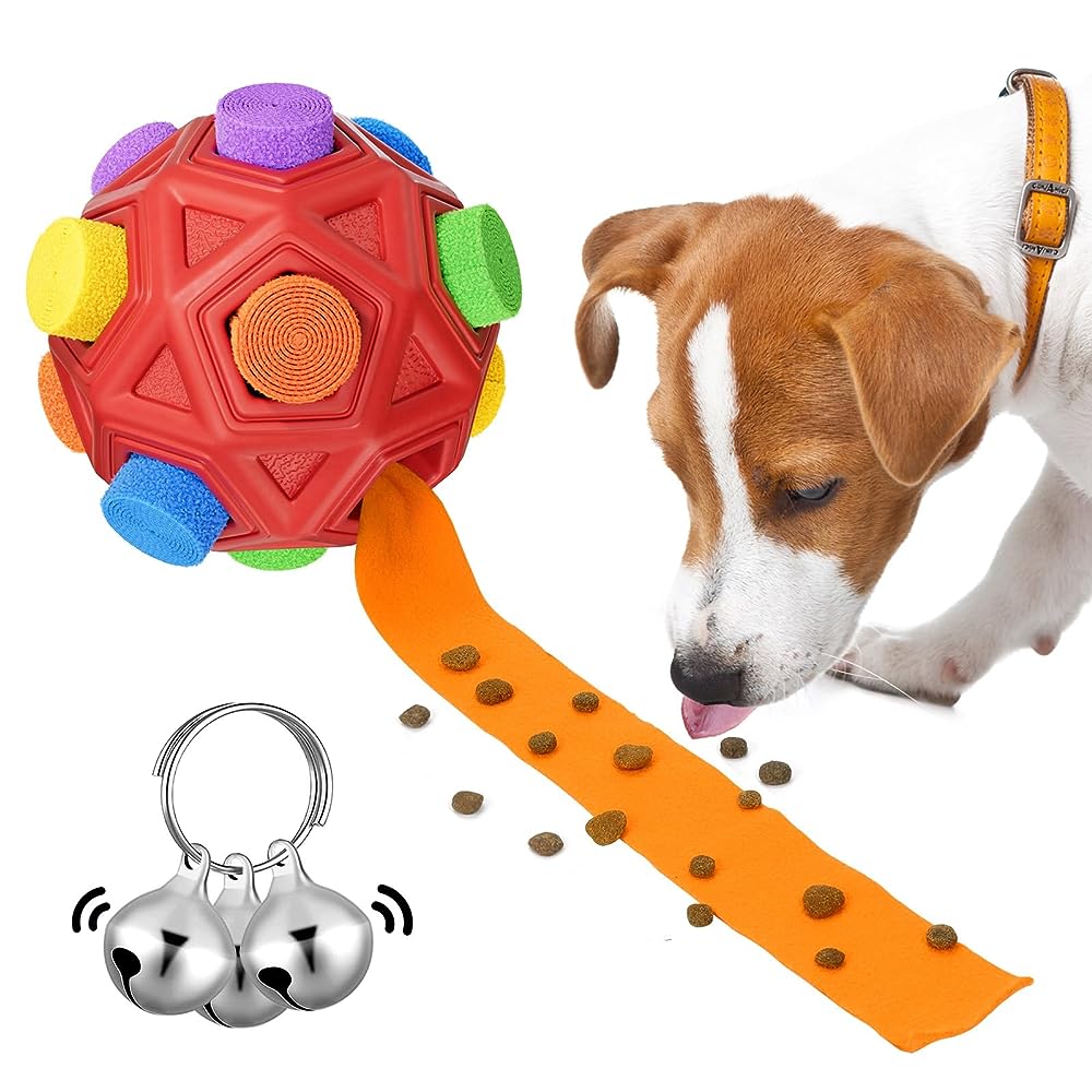 Snuffle Ball For Dogs Foraging,interactive Dog Toys,dog Enrichment Toy,soft  Dog Treat Ball Dispenser,soft Dog Puzzle Toy,dog Brain Stimulating Toys Fo