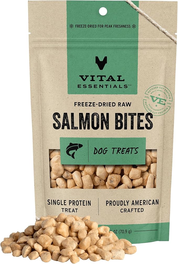 Vital Essentials Salmon Bites Dog Treats