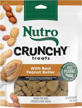 Nutro Crunchy Dog Treats with Real Peanut Butter